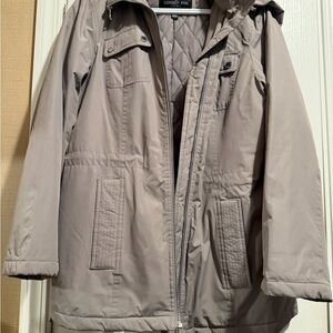 London Fog Men's Light Gray Raincoat